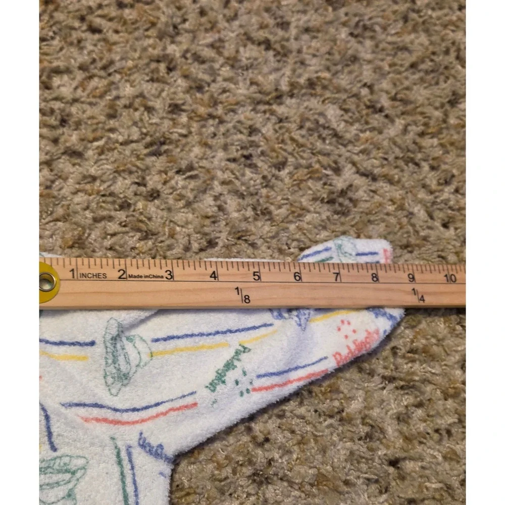Vintage‎ Paddington Bear Striped Bear Sleeper Baby Size 18 Months Multicolor